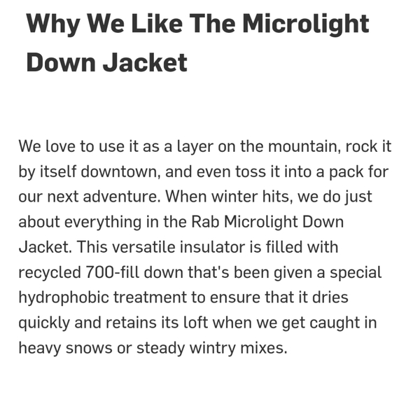 NWT Rab Microlight Men's Down Jacket - Picture 12 of 13